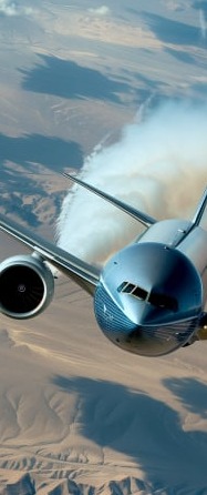Commercial aircraft in flight – aviation language and communication